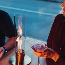 Vessière Cristaux Coupes, Coupelles Et Photophores|Lampes Cristal|Photophore feu de table spin 900 intérieur et extérieur