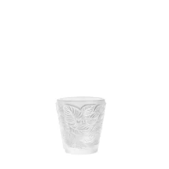 Vessière Cristaux Coupes, Coupelles Et Photophores|Photophores, Bougeoirs Cristal|Photophore feuilles lalique
