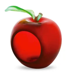 Vessière Cristaux Editions D’Art|Éditions D’Art Cristal|Photophore pomme rouge daum