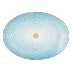 Vessière Cristaux Art De La Table|Assiette Céramique|Plat ovale porcelaine 36 cm Aura Raynaud