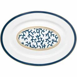 Vessière Cristaux Art De La Table|Assiette Céramique|Plat porcelaine ovale 41 cm cristobal Raynaud