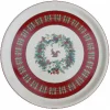 Vessière Cristaux Lunéville|Plat tarte roses des neiges