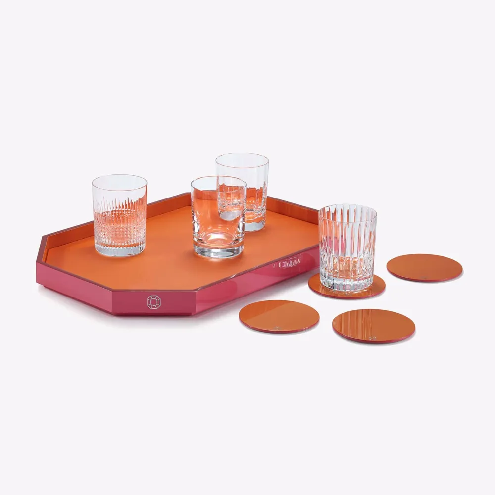 Vessière Cristaux Art De La Table|Accessoires Table Cristal|Plateau octogone Baccarat