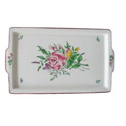 Vessière Cristaux Lunéville|Plateau rectangulaire reverbere
