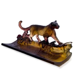 Vessière Cristaux Bestiaire|Animaux Cristal|Plumier léopard daum