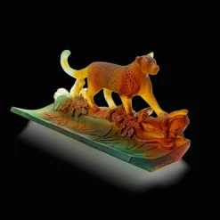 Vessière Cristaux Bestiaire|Animaux Cristal|Plumier léopard daum