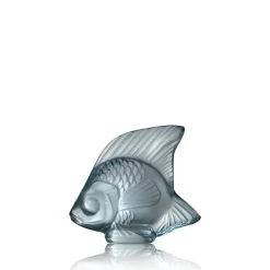Vessière Cristaux Bestiaire|Sculptures Et Figurines|Poisson bleu persépolis lalique