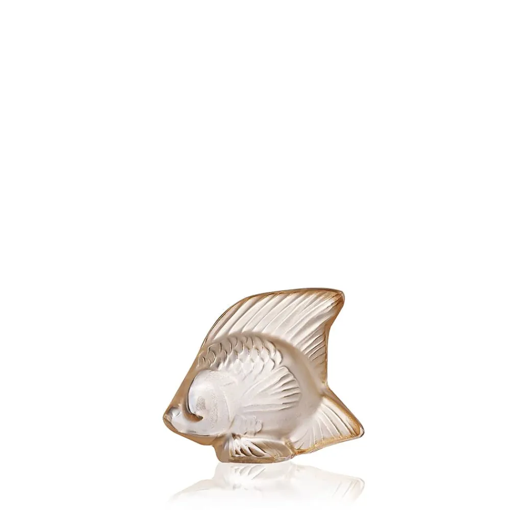 Vessière Cristaux Sculptures Et Figurines|Bestiaire|Poisson lustré or lalique
