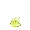 Vessière Cristaux Sculptures Et Figurines|Bestiaire|Poisson vert anis lalique