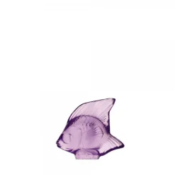 Vessière Cristaux Animaux Cristal|Sculptures Et Figurines|Poisson violet clair Lalique