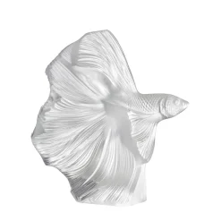 Vessière Cristaux Sculptures Et Figurines|Sculptures Cristal|Poissons combattants gm lalique