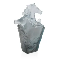 Vessière Cristaux Bestiaire|Animaux Cristal|Porte-crayon chevaux cavalcade daum
