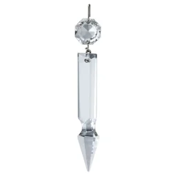 Vessière Cristaux Suspensions Cristal|Lampes Cristal|Prisme cristal argent pour lustre