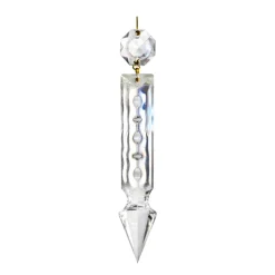 Vessière Cristaux Suspensions Cristal|Appliques Cristal|Prisme cristal doré pour lustre