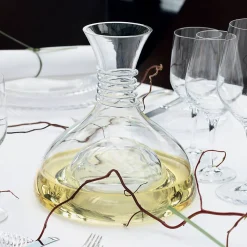 Vessière Cristaux Art De La Table|Carafes Cristal Daum Baccarat Lalique|Red&white carafe décanter cristal