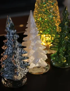 Vessière Cristaux Décoration|Sulfures, Presse-Papiers Cristal|Sapin blanc décoratif cristal de Lorraine