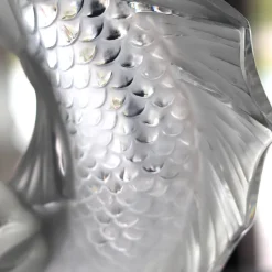 Vessière Cristaux Sculptures Et Figurines|Bestiaire|Sculpture 2 poissons lalique