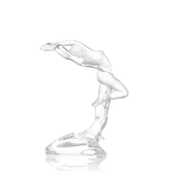 Vessière Cristaux Sculptures Et Figurines|Sculptures Cristal|Sculpture acrobate bras levés Lalique