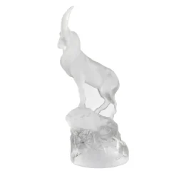 Vessière Cristaux Sculptures Et Figurines|Sculpture Bouquetin terramineral Lalique