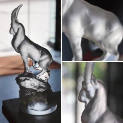 Vessière Cristaux Sculptures Et Figurines|Sculpture Bouquetin terramineral Lalique
