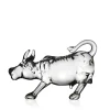 Vessière Cristaux Bestiaire|Animaux Cristal|Sculpture buffle cristal zodiaque chinois