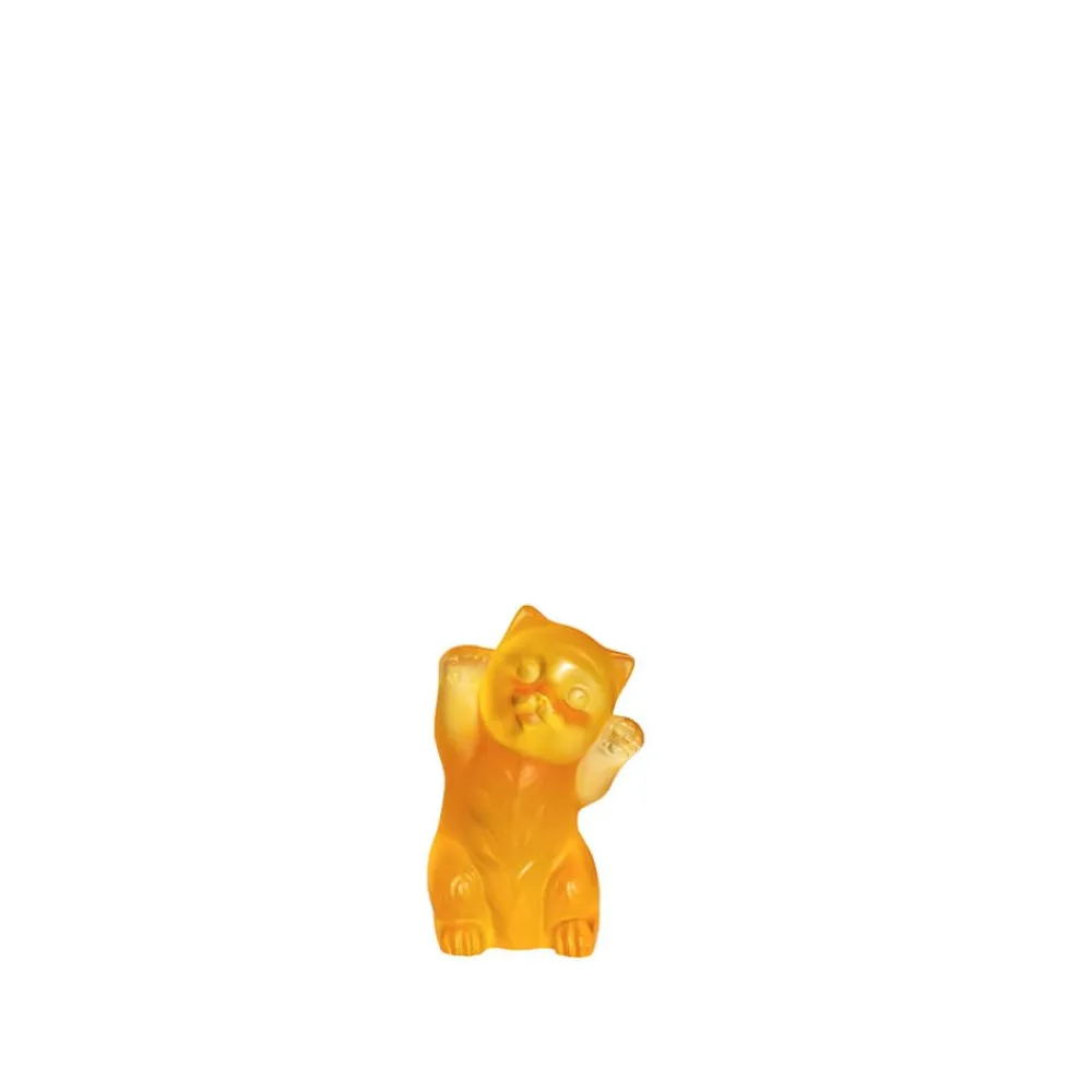 Vessière Cristaux Sculptures Et Figurines|Bestiaire|Sculpture chaton lalique