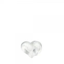 Vessière Cristaux Sculptures Et Figurines|Sulfures, Presse-Papiers Cristal|Sculpture incolore coeurs lalique