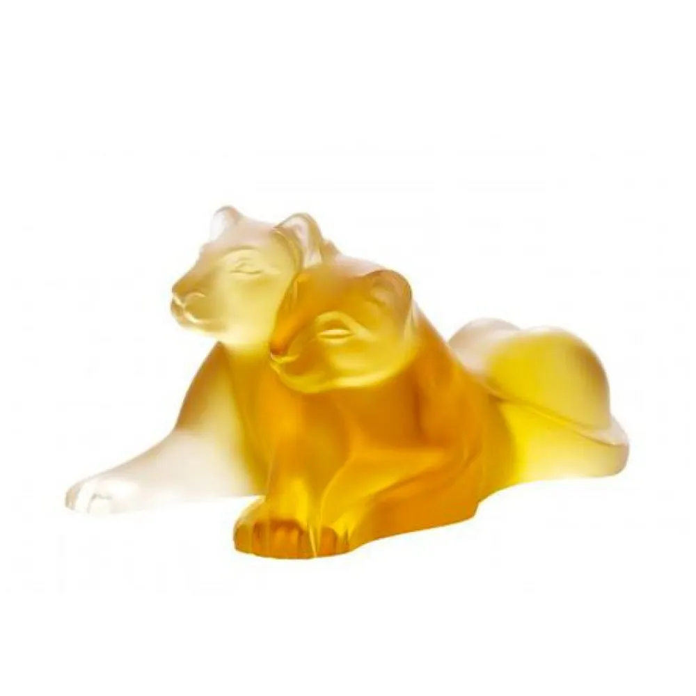 Vessière Cristaux Sculptures Et Figurines|Bestiaire|Sculpture lionceaux tambwee lalique