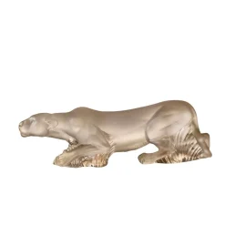 Vessière Cristaux Sculptures Et Figurines|Animaux Cristal|Sculpture lionne Timbavati Lalique