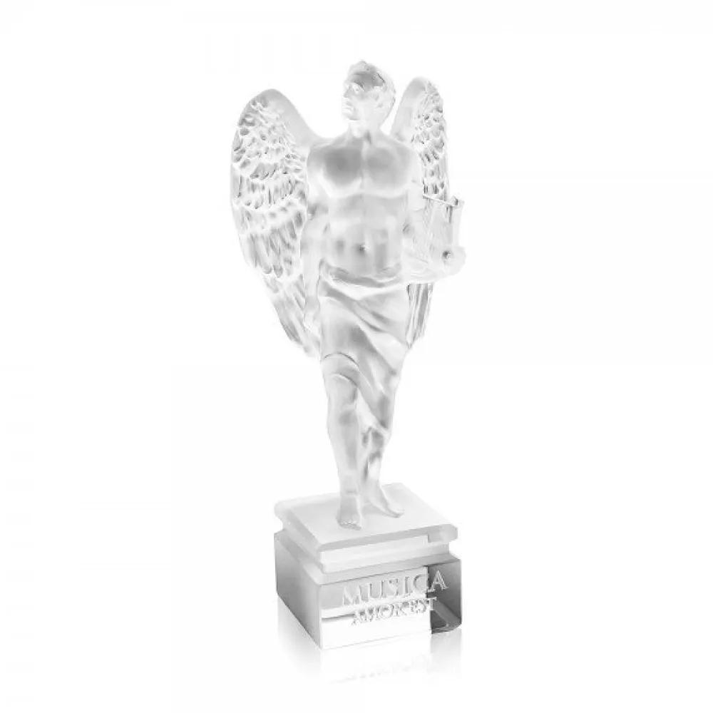 Vessière Cristaux Éditions D’Art Cristal|Sculptures Et Figurines|Sculpture music is love ange