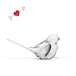 Vessière Cristaux Animaux Cristal|Bestiaire|Sculpture oiseau cristal blanc noir