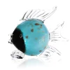 Vessière Cristaux Animaux Cristal|Bestiaire|Sculpture poisson Néréide brun & turquoise