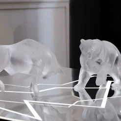 Vessière Cristaux Sculptures Et Figurines|Bestiaire|Sculpture taureau lalique