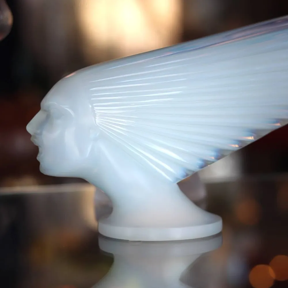 Vessière Cristaux Sculptures Et Figurines|Sulfures Cristal|Sculpture Victoire opale « Spirit of the wind » Lalique