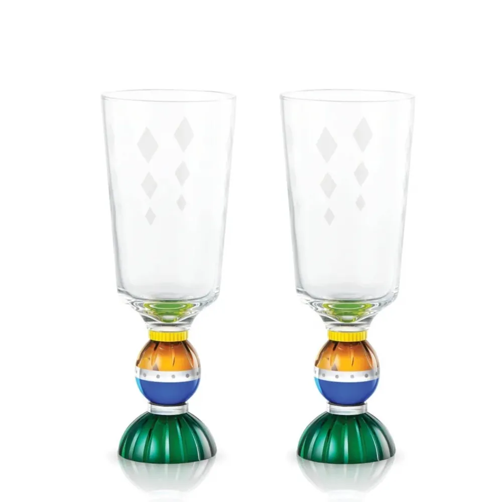 Vessière Cristaux Verre|Coffrets Verres Cristal|Set 2 grand verre Ascot Reflections Copenhagen