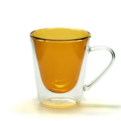 Vessière Cristaux Verre En Cristal Taillé|Art De La Table|Set 2 Mugs en cristal double paroi