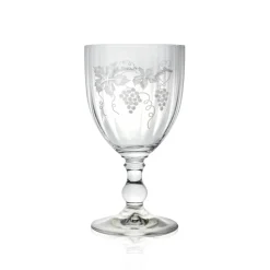 Vessière Cristaux Verre À Vin|Verre En Cristal Taillé|Set 2 Verres à vin Gœrgette taille raisin