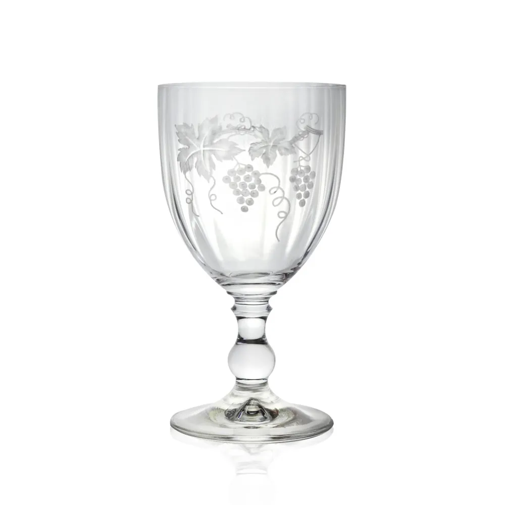 Vessière Cristaux Verre À Vin|Verre En Cristal Taillé|Set 2 Verres à vin Gœrgette taille raisin
