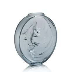 Vessière Cristaux Vases|Soliflore carpe koi lalique