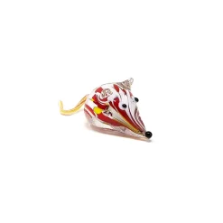 Vessière Cristaux Figurines Miniature Cristal|Bestiaire|Souris cristal art verrier