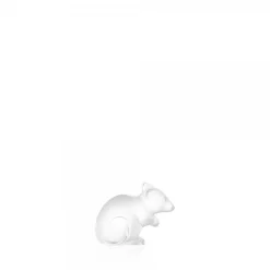 Vessière Cristaux Bestiaire|Sculptures Et Figurines|Souris cristal clair lalique