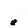 Vessière Cristaux Figurines Miniature Cristal|Sculptures Et Figurines|Souris cristal noir lalique