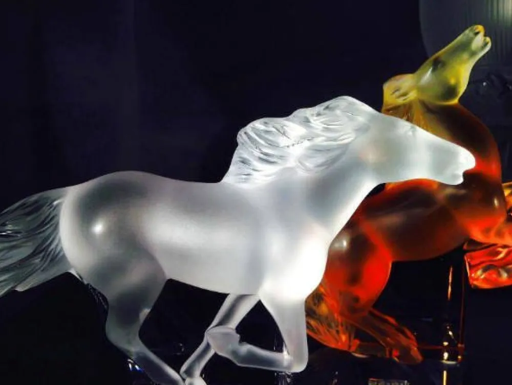 Vessière Cristaux Sculptures Et Figurines|Bestiaire|Statuette cheval kazak lalique