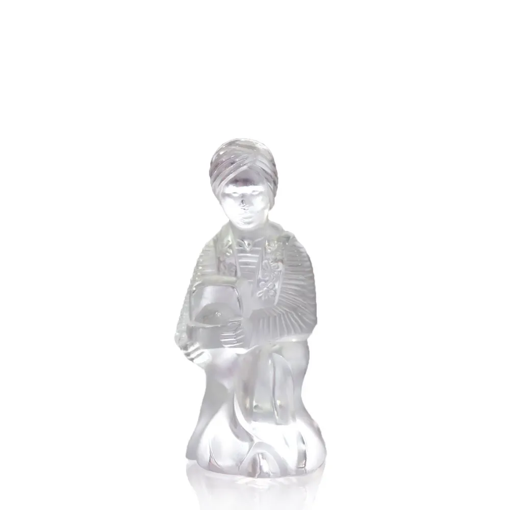 Vessière Cristaux Sculptures Et Figurines|Sculptures Cristal|Statuette roi mage melchior lalique