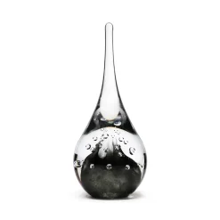 Vessière Cristaux Sulfures, Presse-Papiers|Décoration|Sulfure goutte bulle cristal noir