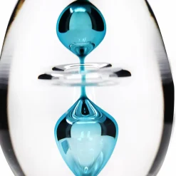 Vessière Cristaux Sulfures, Presse-Papiers|Décoration|Sulfure oeuf 3 éléments cristal turquoise