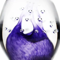 Vessière Cristaux Sulfures Cristal|Sulfures, Presse-Papiers|Sulfure oeuf bulle cristal violet