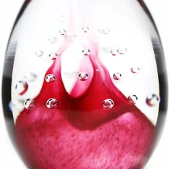 Vessière Cristaux Sulfures, Presse-Papiers|Décoration|Sulfure oeuf bulle cristal rouge