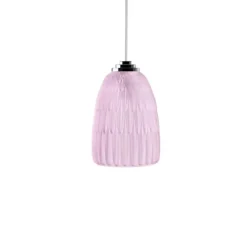 Vessière Cristaux Luminaires|Suspensions Cristal|Suspension plume moyen modèle Lalique