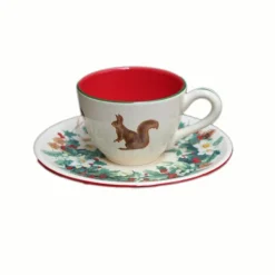 Vessière Cristaux Lunéville|Tasse – soucoupe cafe roses des neiges